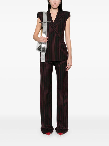 Pinstriped Low-Sise Trousers