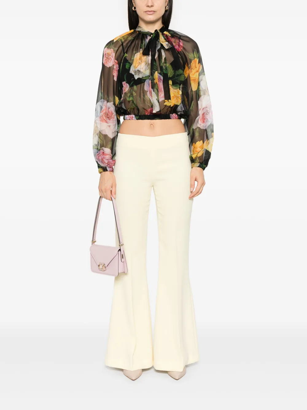 Floral-Print Blouse