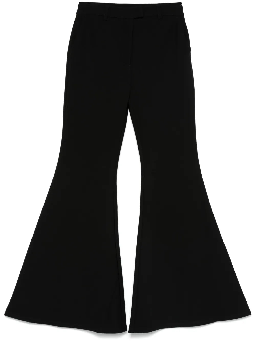 Crepe Flared Trousers