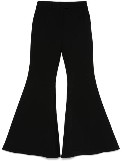 Crepe Flared Trousers