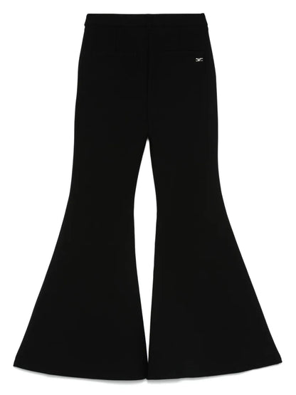 Crepe Flared Trousers