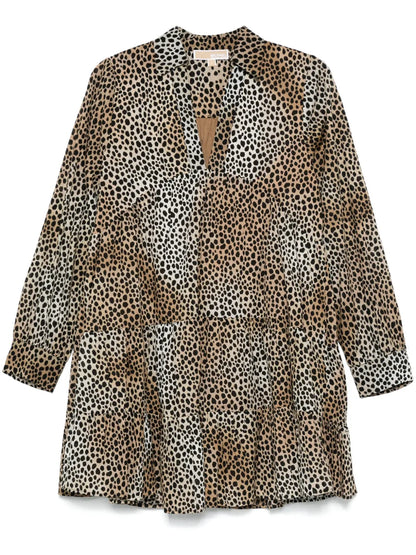 Cheetah-Print Mini Dress