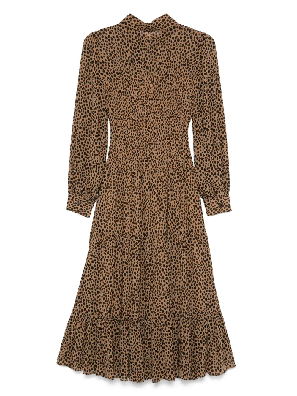Cheetah-Print Midi Dress