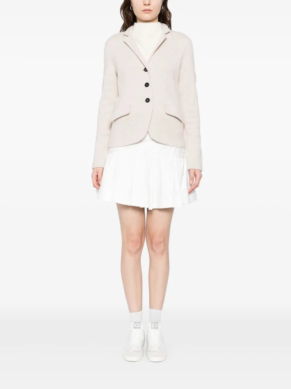 Wool Cashmere Utility Blazer