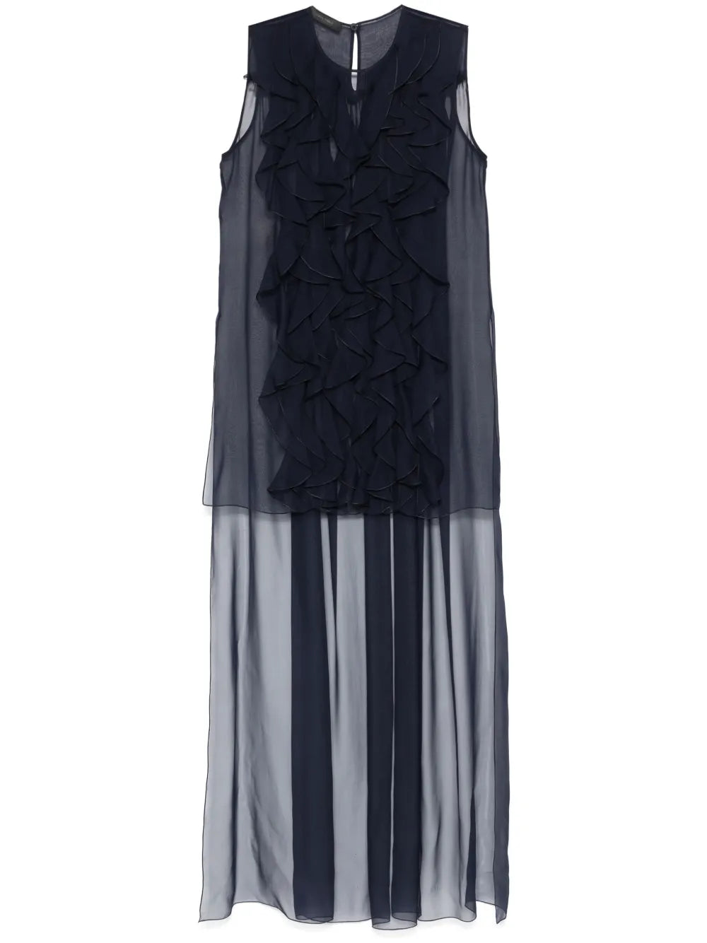 Ruched Chiffon Blouse