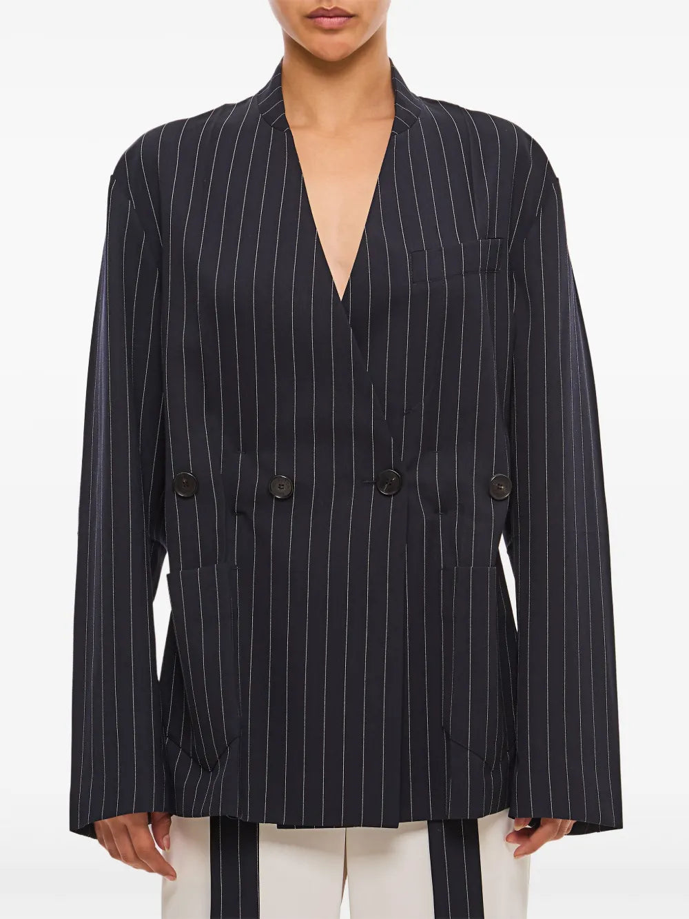 Pinstriped Blazer