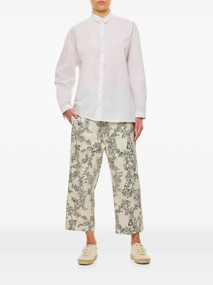 Floral-Print Trousers