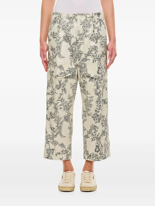 Floral-Print Trousers