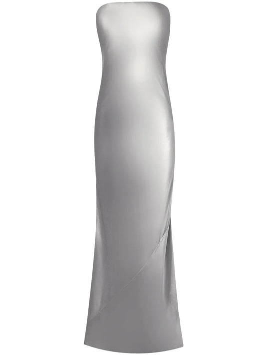 Bow-Detail Bustier Gown