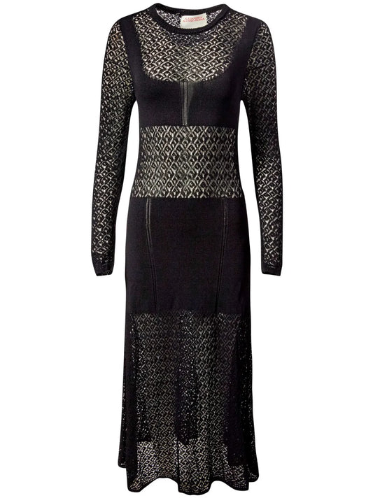 Lace Knitted Maxi Dress