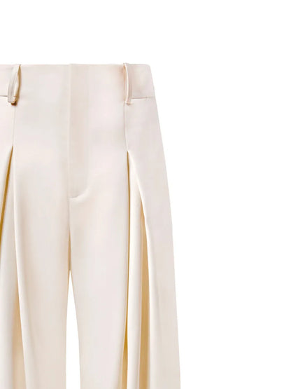 Wool Palazzo Trousers