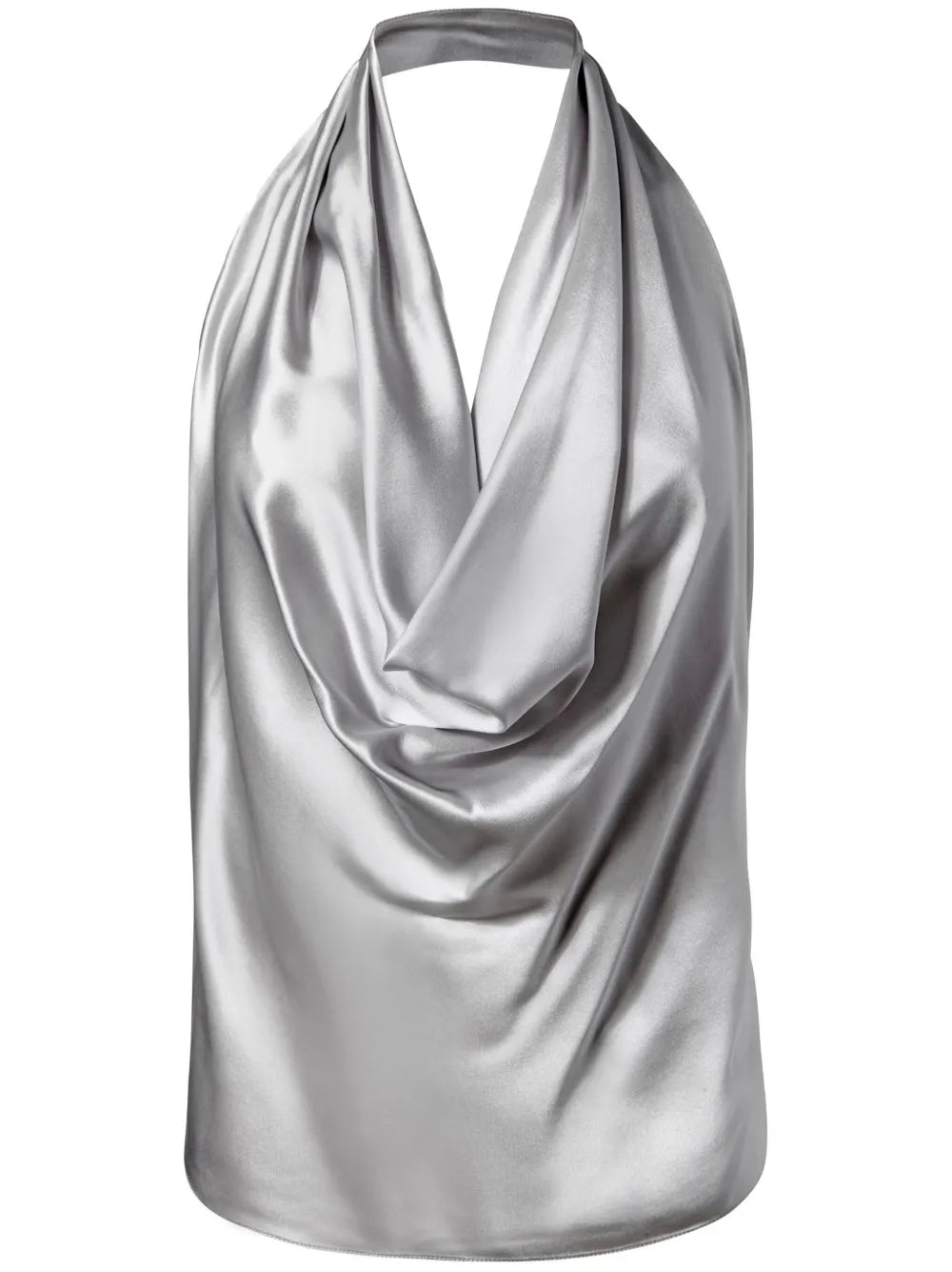 Draped Silk Top