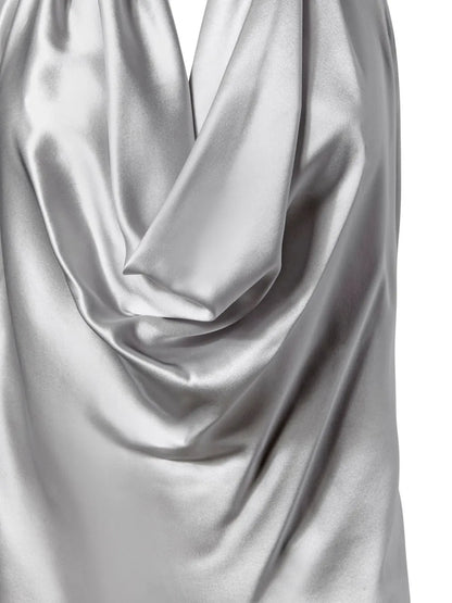 Draped Silk Top