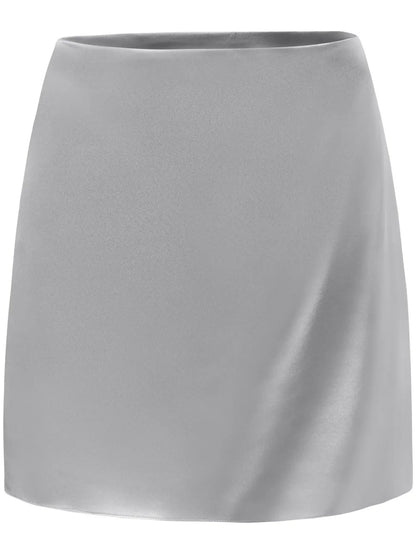 Satin Mini Skirt