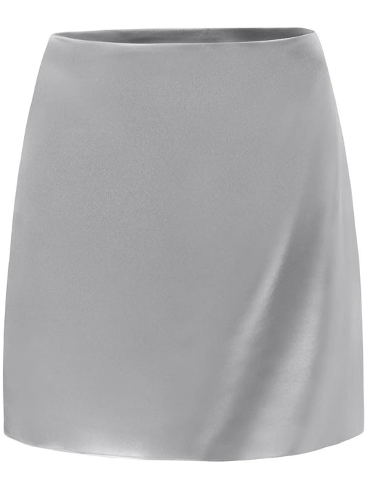 Satin Mini Skirt