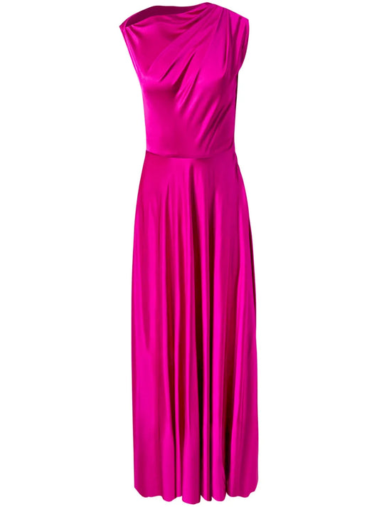 One-Shoulder Silk Gown