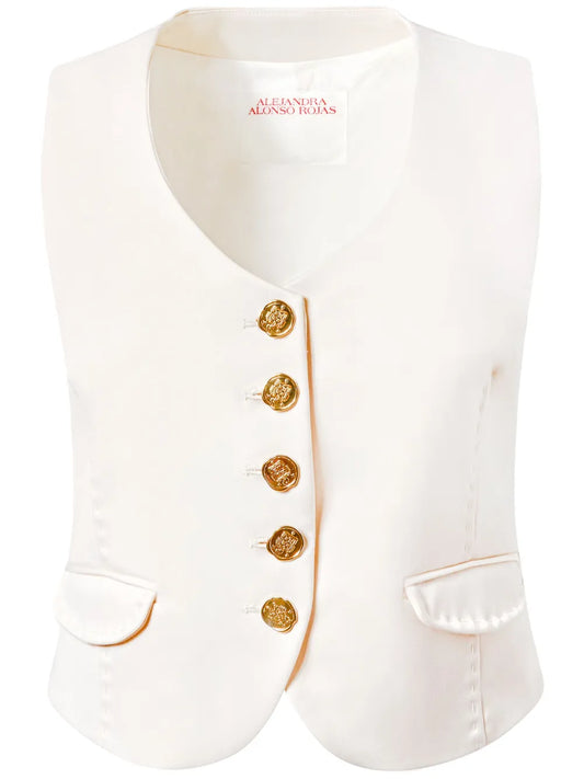 V-Neck Wool Vest