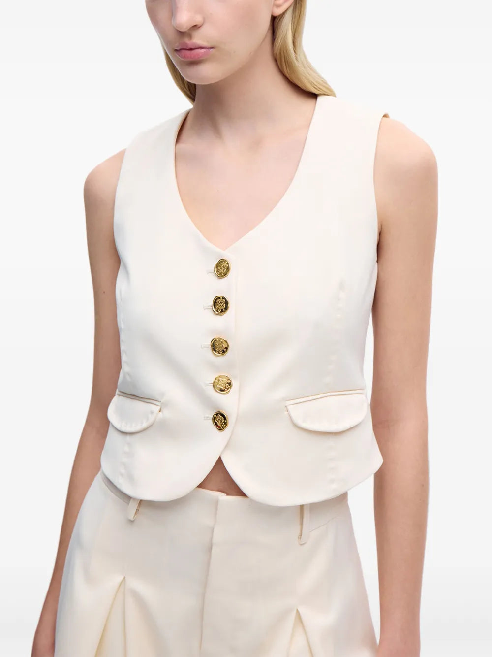 V-Neck Wool Vest