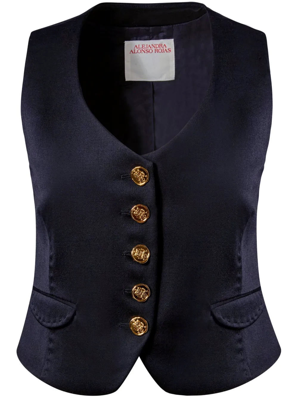 V-Neck Wool Vest