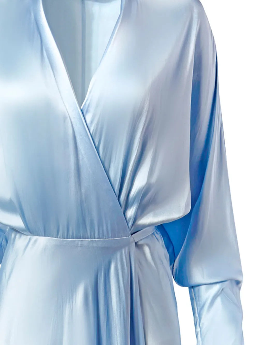 Silk Wrap Maxi Dress