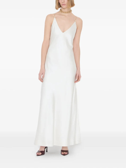 Selena Chain-Detail Slip Dress