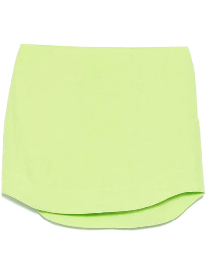 Curved Hem Mini Skirt