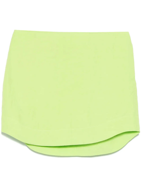 Curved Hem Mini Skirt
