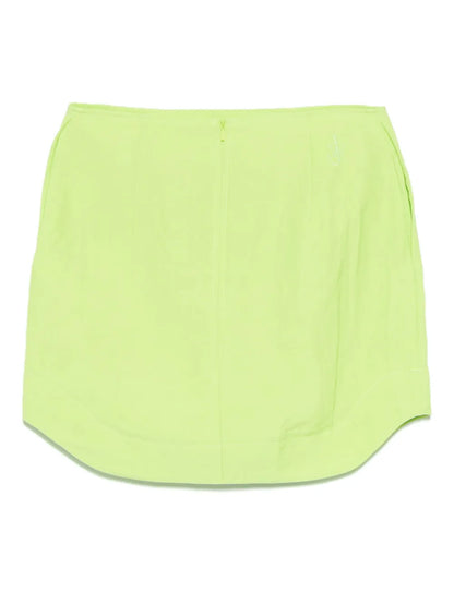 Curved Hem Mini Skirt