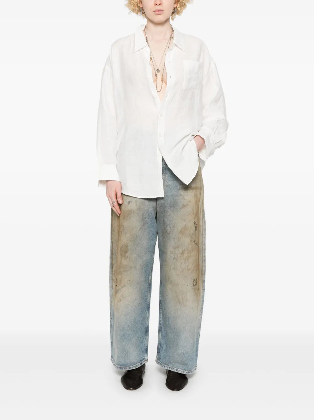 Drop Neck-Shirt