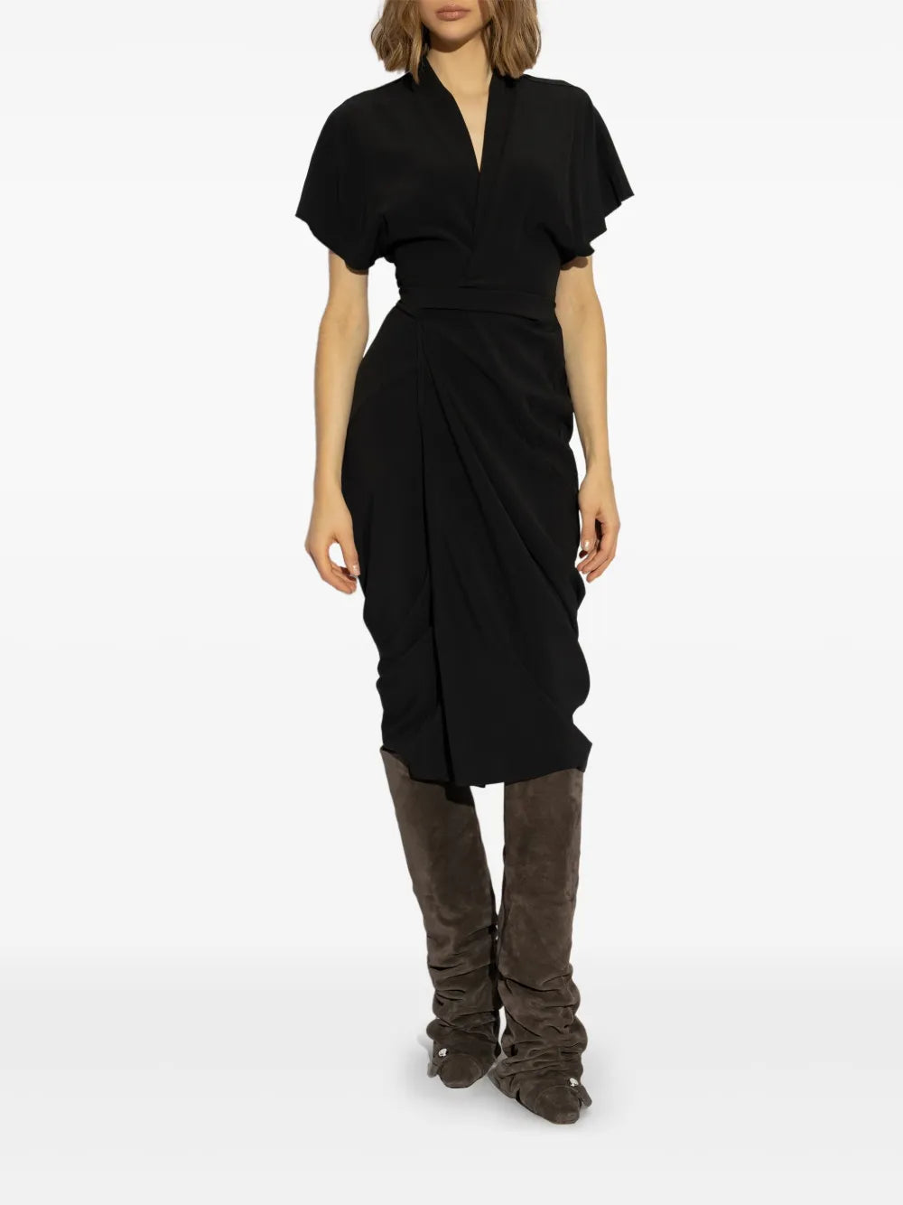Wrap Midi Dress