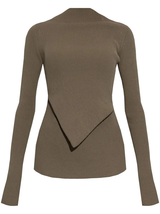 Ribbed-Knit Top