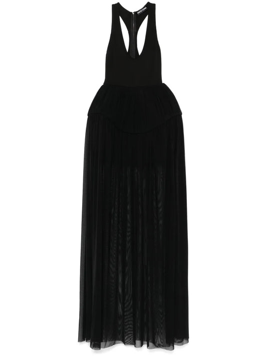 Pleated Tulle Gown