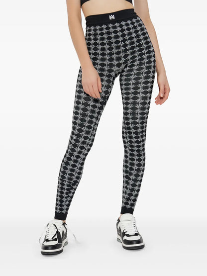 Ma Quad-Monogram Leggings