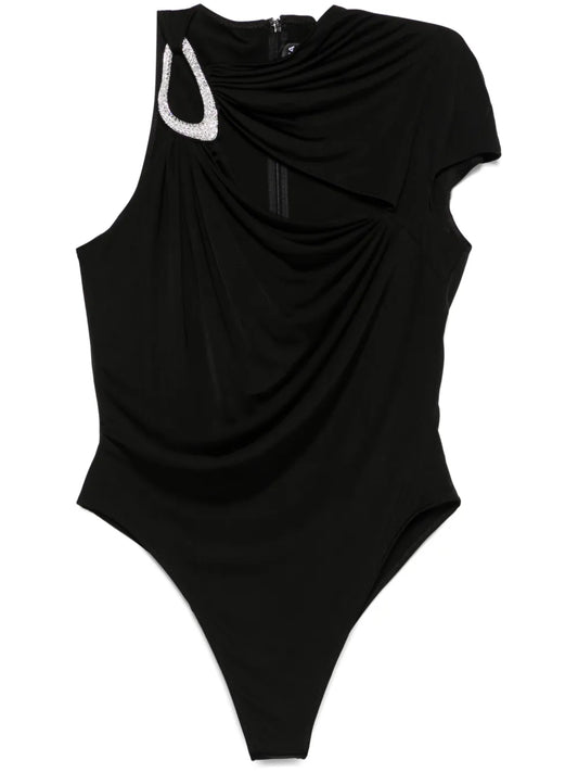 Crystal-Buckle Bodysuit