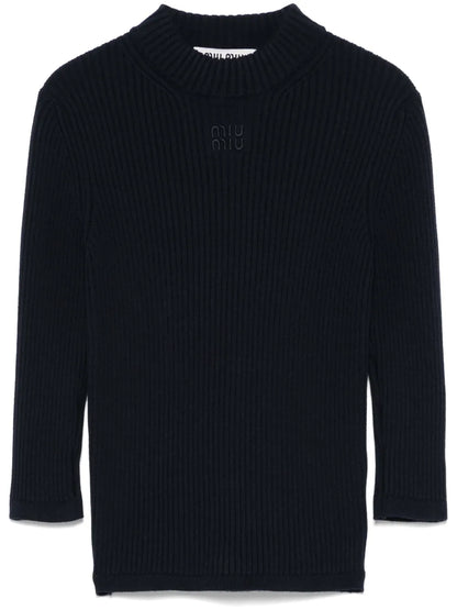 Embroidered-Logo Sweater