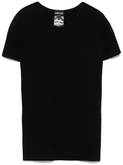 Fine-Ribbed T-Shirt