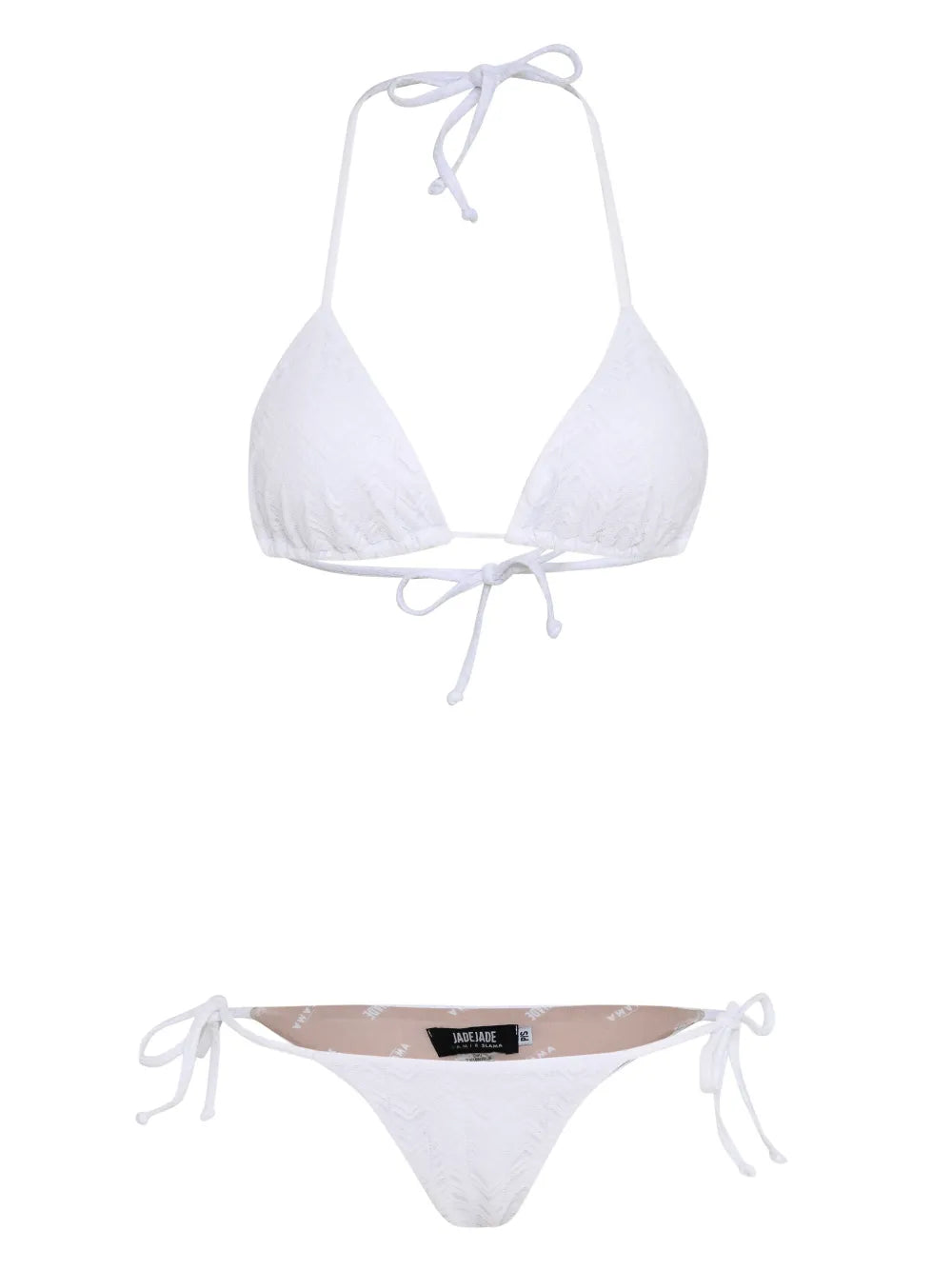Textured-Finish Bikini Set