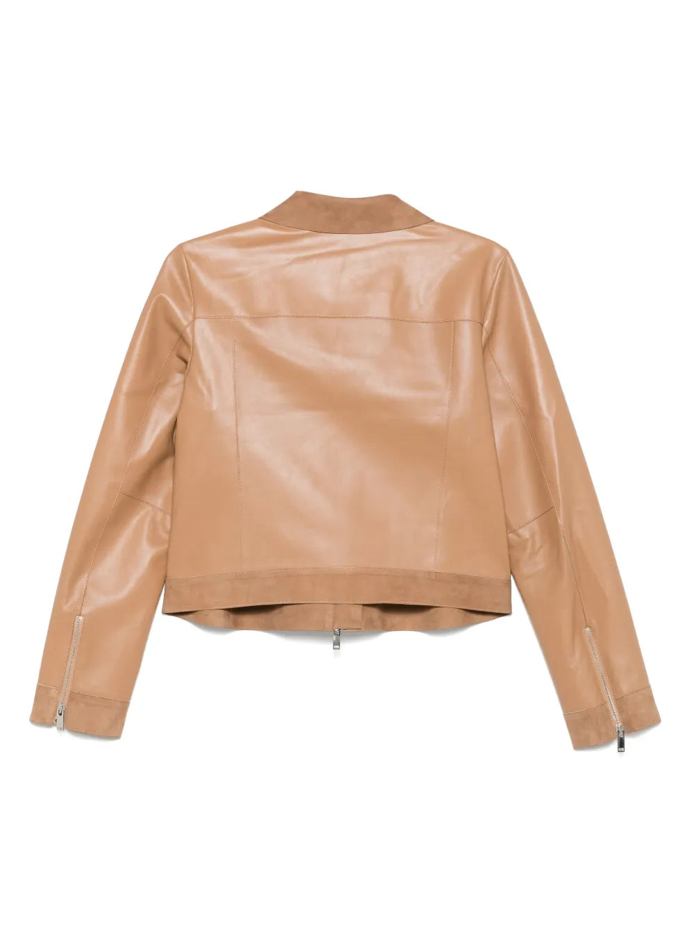 Leather Shirt Jacket