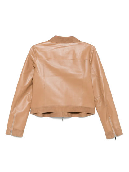 Leather Shirt Jacket