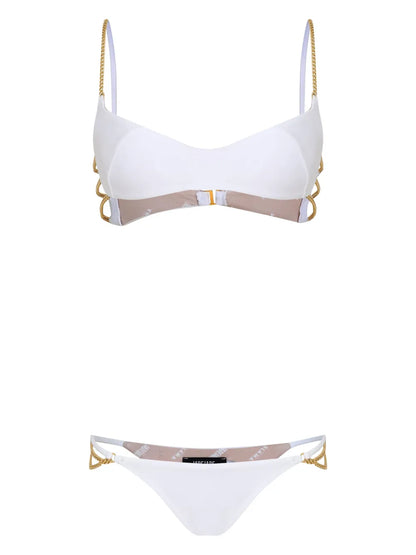Chain Link-Detail Bikini Set