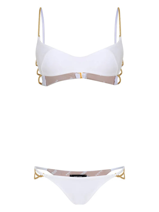 Chain Link-Detail Bikini Set