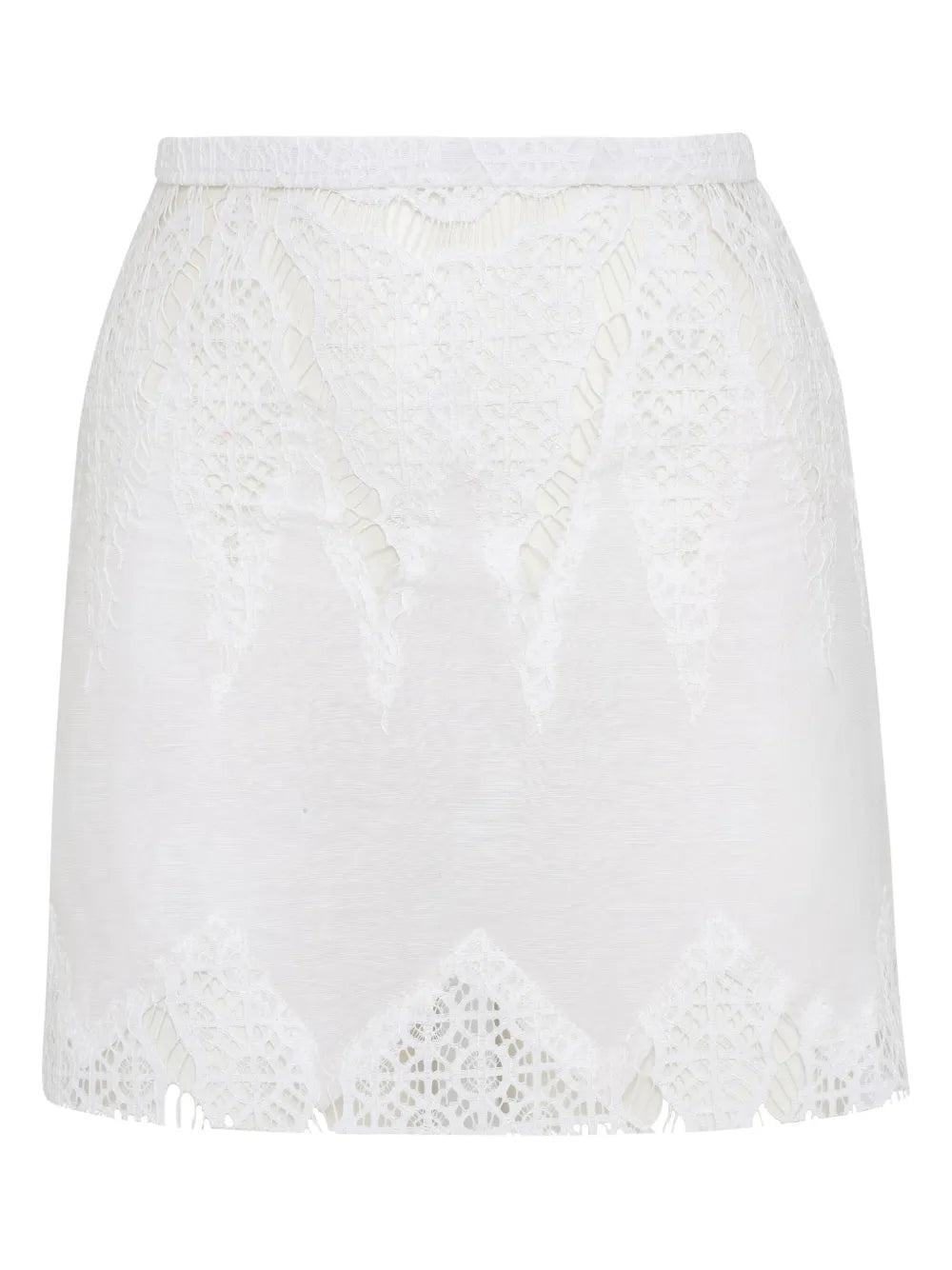 Lace-Detail Mini Skirt