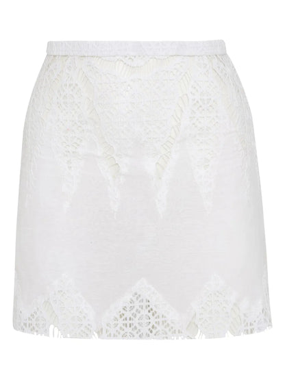 Lace-Detail Mini Skirt