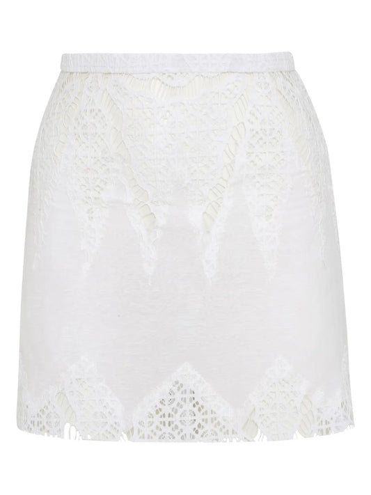 Lace-Detail Mini Skirt