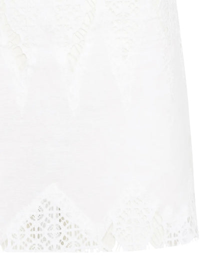 Lace-Detail Mini Skirt