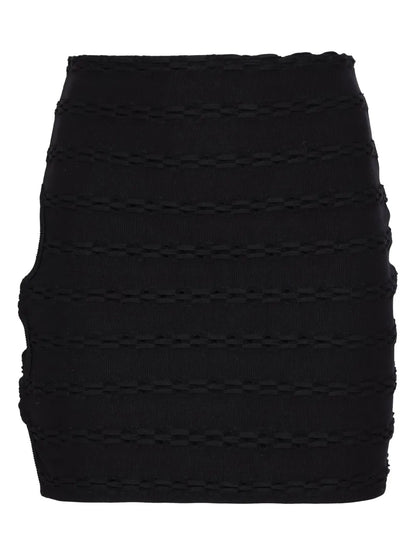 Cut Out-Detail Mini Skirt