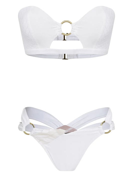 Ring-Detail Bikini Set