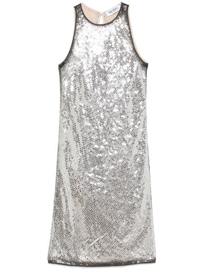 Sequin-Embellished Mini Dress