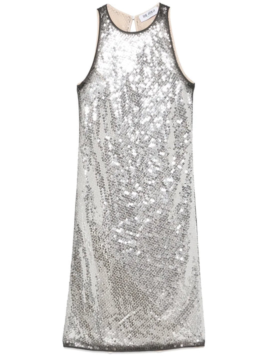 Sequin-Embellished Mini Dress