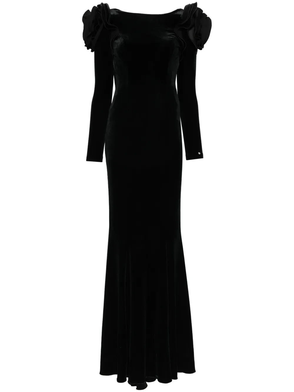 Backless Velvet Maxi Dress